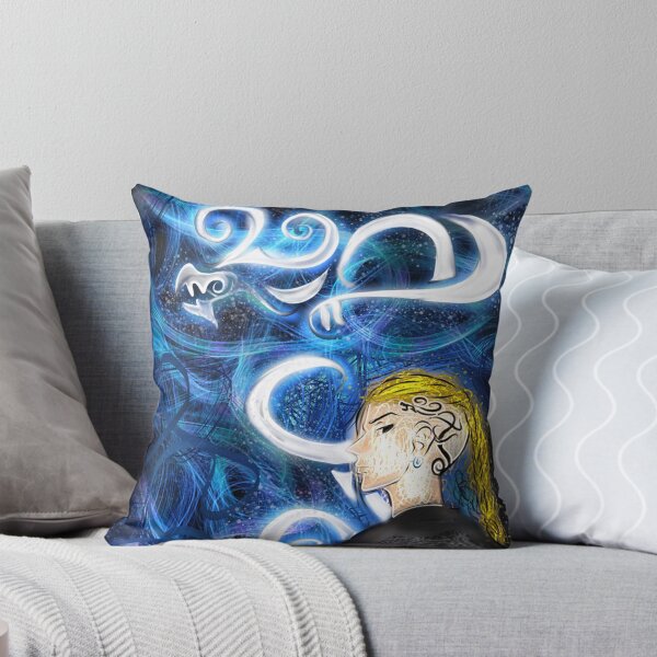 Item preview, blond anime boy blue dragon tattoo illustration designed and sold by Jay21743ori.