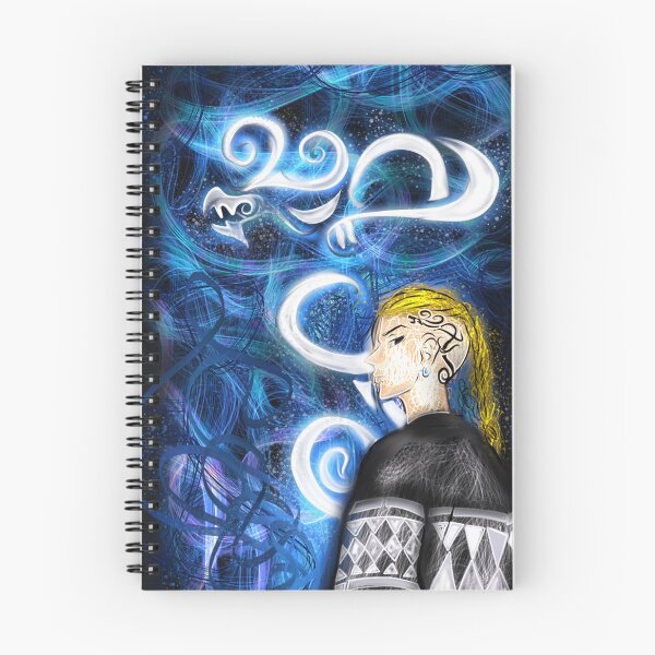 Item preview, blond anime boy blue dragon tattoo illustration designed and sold by Jay21743ori.