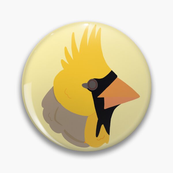 Item preview, CBS Sticker - Male Yellow Cardinal designed and sold by ClumsyPillbug.