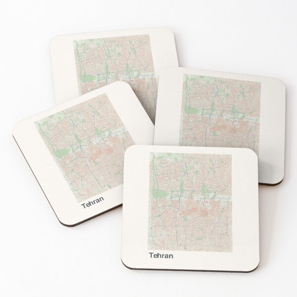 Item preview, Tehran Minimalistic Map Art designed and sold by MapsNerd.