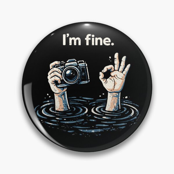 Item preview, I'm Fine Hands with Camera Design designed and sold by rafaeltto.