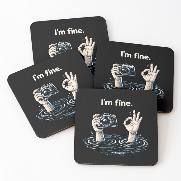Item preview, I'm Fine Hands with Camera Design designed and sold by rafaeltto.