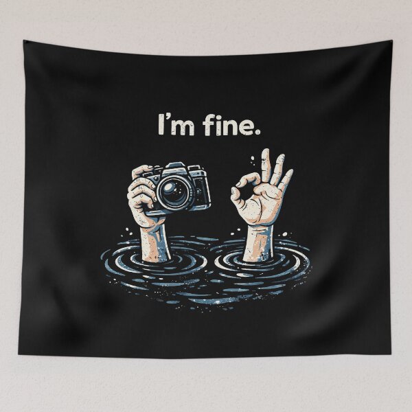 Item preview, I'm Fine Hands with Camera Design designed and sold by rafaeltto.