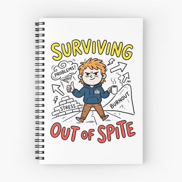 Item preview, Surviving Out Of Spite Coffee Burnout Comic designed and sold by Mr Lee.