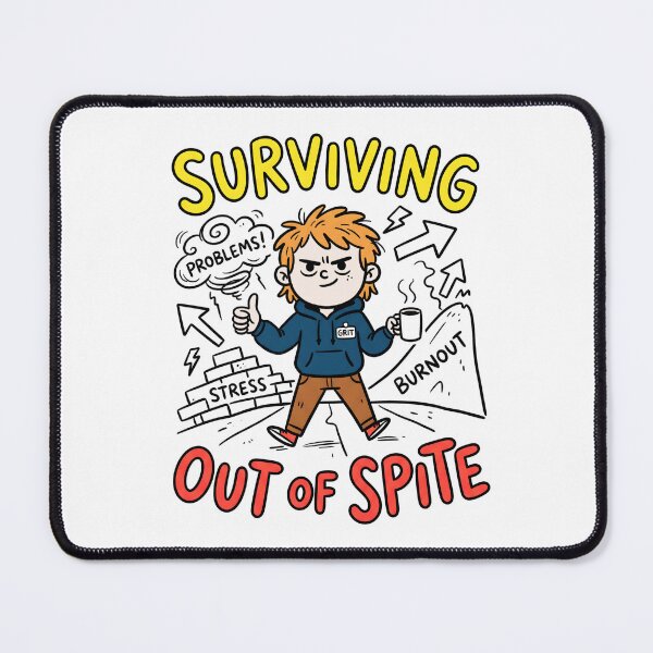 Item preview, Surviving Out Of Spite Coffee Burnout Comic designed and sold by Mr Lee.