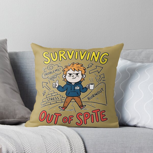 Item preview, Surviving Out Of Spite Coffee Burnout Comic designed and sold by Mr Lee.