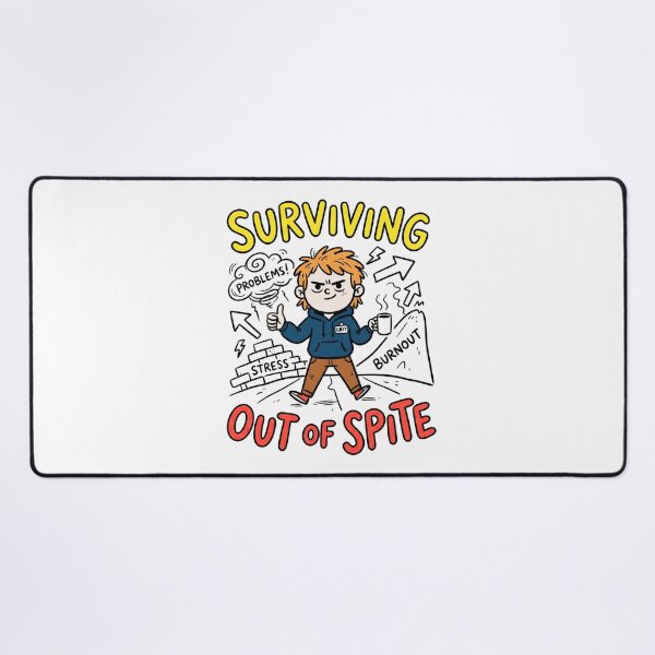Item preview, Surviving Out Of Spite Coffee Burnout Comic designed and sold by Mr Lee.