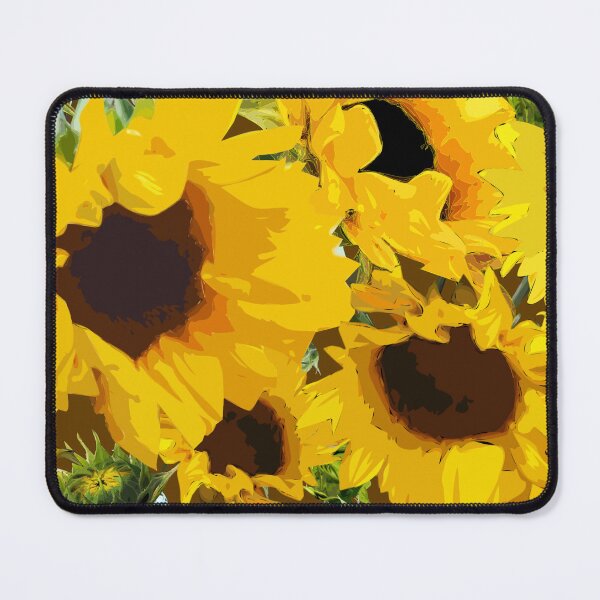Item preview, Golden Sunflowers Halfdrop on Brown 613b00 designed and sold by Art in My Loft.