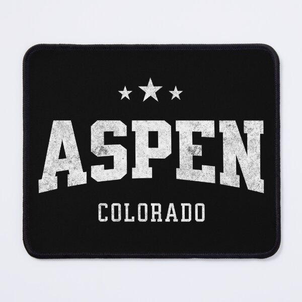 Item preview, Aspen Colorado USA Vintage Varsity Distressed Retro College Travel Design designed and sold by NiceTeeClub.