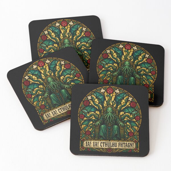 Item preview, Cthulhu Fhtagn Stained-Glass Throne designed and sold by Fenay Designs.