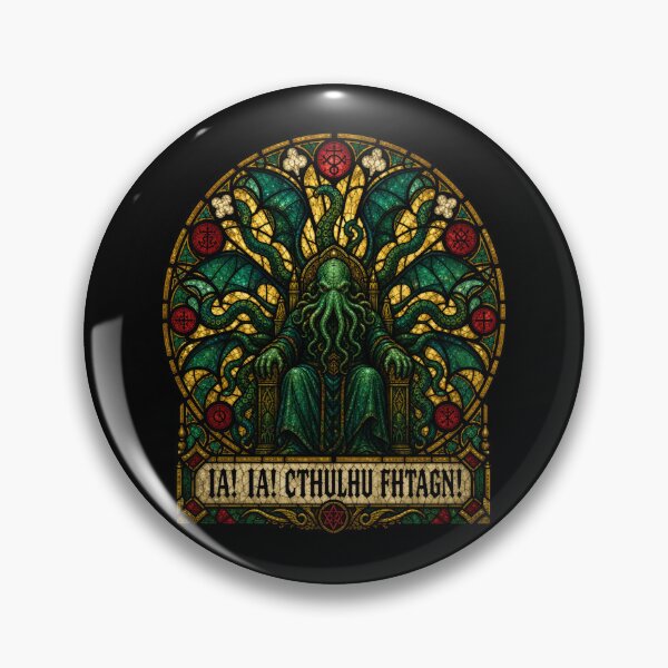 Item preview, Cthulhu Fhtagn Stained-Glass Throne designed and sold by Fenay Designs.