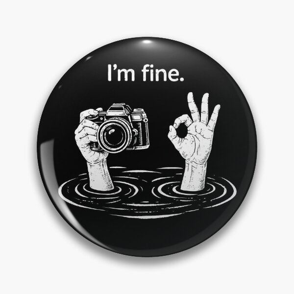 Item preview, I'm Fine Hands with Camera Design designed and sold by rafaeltto.