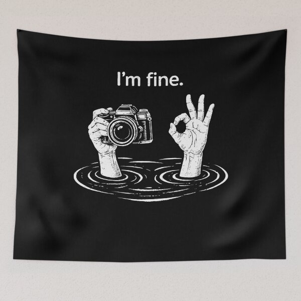 Item preview, I'm Fine Hands with Camera Design designed and sold by rafaeltto.