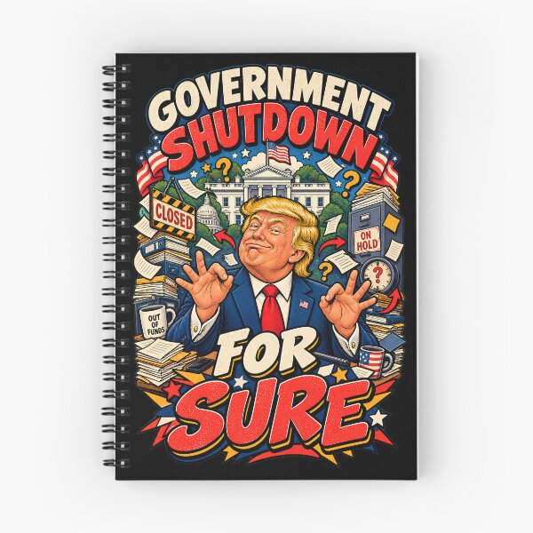 Item preview, Government Shutdown Closed On Hold Out of Funds designed and sold by Retro Whiskers.