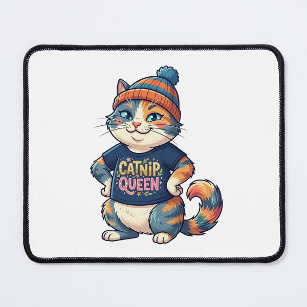 Item preview, Funny Orange Tabby Cat "Catnip Queen" Cartoon designed and sold by StickVerse by Owais.