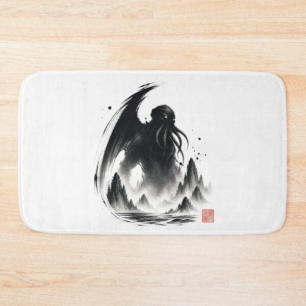 Item preview, Cthulhu Rising in Sumi-E Mountain Mist designed and sold by Fenay Designs.