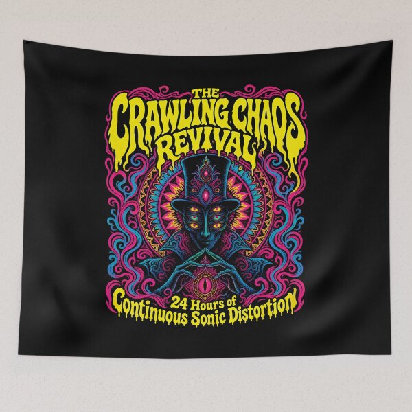 Item preview, Crawling Chaos Revival Psychedelic Poster designed and sold by Fenay Designs.