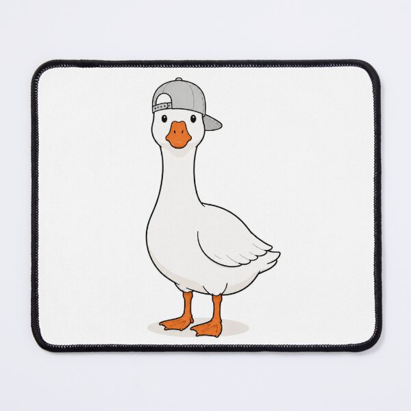 Item preview, Gustav the Goose – Cute Goose with Light Gray Cap designed and sold by LittleGinnyArt.