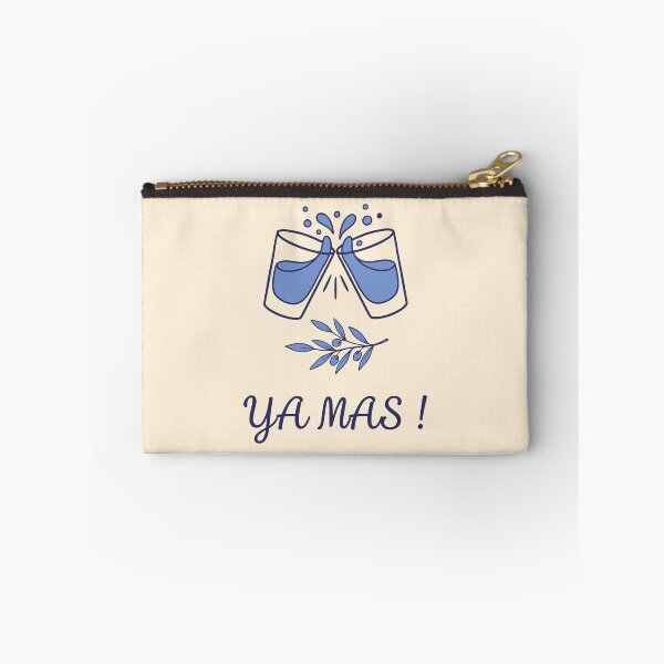 Item preview, Yamas Greek Cheers Clinking Glasses Olive Branch designed and sold by MavtM.