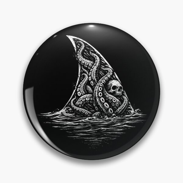 Item preview, Octopus Skull Design on Shark Fin Halloween designed and sold by rafaeltto.