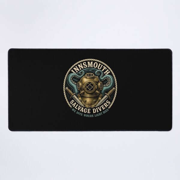 Item preview, Innsmouth Salvage Divers: Vintage Deep-Sea Badge designed and sold by Fenay Designs.