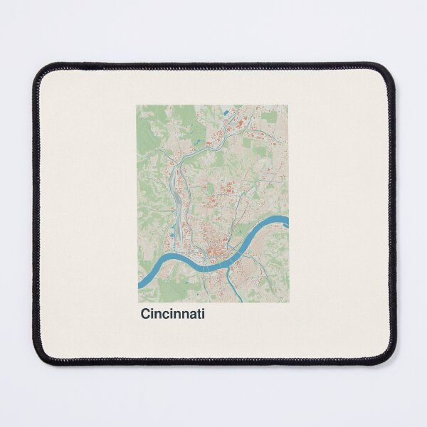 Item preview, Cincinnati Minimalistic Map Art designed and sold by MapsNerd.