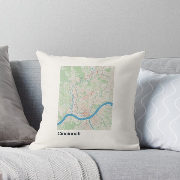 Item preview, Cincinnati Minimalistic Map Art designed and sold by MapsNerd.