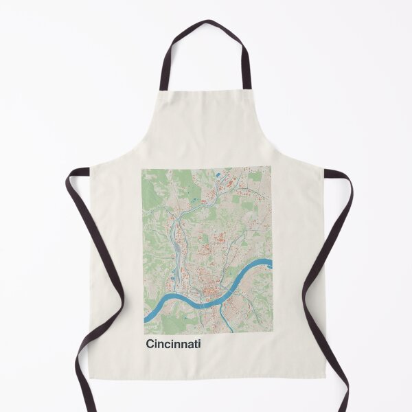 Item preview, Cincinnati Minimalistic Map Art designed and sold by MapsNerd.