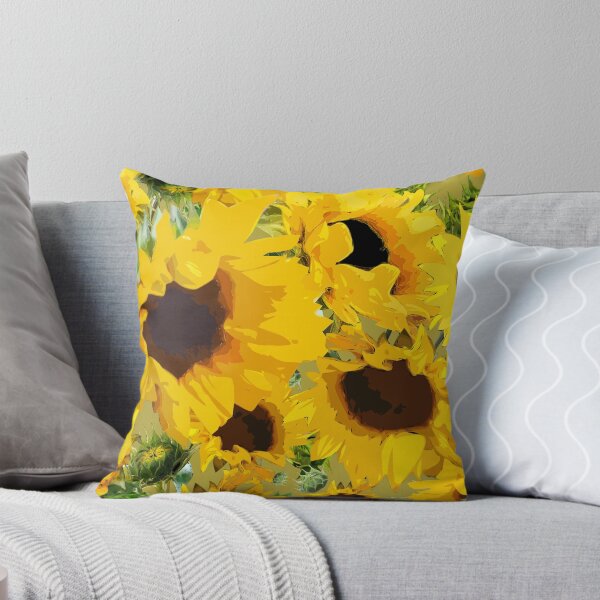 Item preview, Golden Sunflowers Halfdrop on Gold b0a13b designed and sold by Art in My Loft.