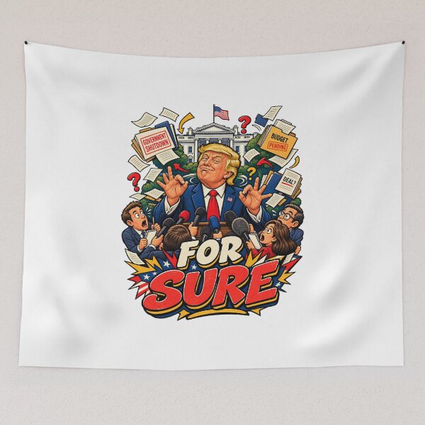 Item preview, Government Shutdown For Sure Political Press Circus designed and sold by Retro Whiskers.