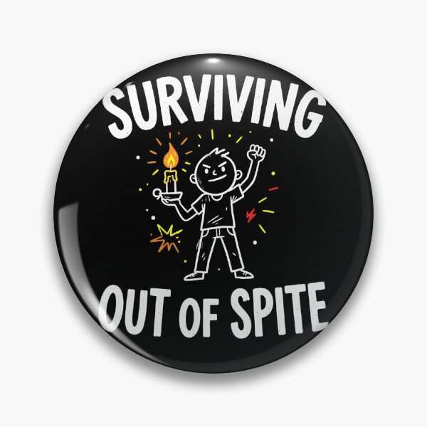 Item preview, Surviving Out Of Spite Candle Cartoon designed and sold by Mr Lee.