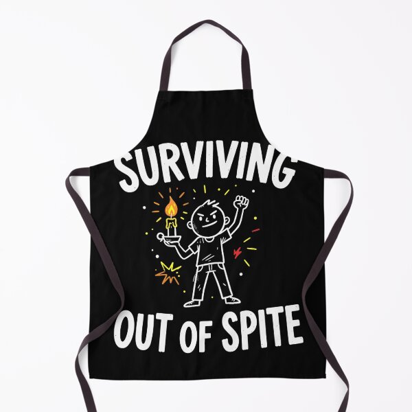 Item preview, Surviving Out Of Spite Candle Cartoon designed and sold by Mr Lee.
