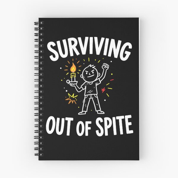 Item preview, Surviving Out Of Spite Candle Cartoon designed and sold by Mr Lee.