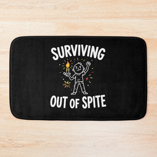 Item preview, Surviving Out Of Spite Candle Cartoon designed and sold by Mr Lee.