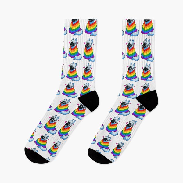 Item preview, Comfy Womfy Furry Pride Protogen LGBTQ Rainbow designed and sold by BlueBullBazaar.