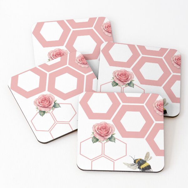 Item preview, Bees Architecture - Pink designed and sold by Sandra Everley.