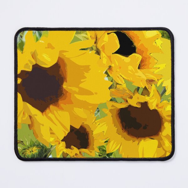 Item preview, Golden Sunflowers Halfdrop on Green 97a529 designed and sold by Art in My Loft.