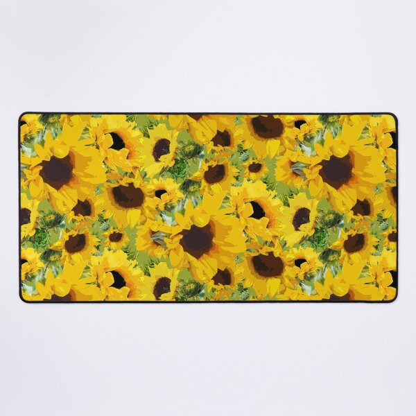 Item preview, Golden Sunflowers Halfdrop on Green 97a529 designed and sold by Art in My Loft.