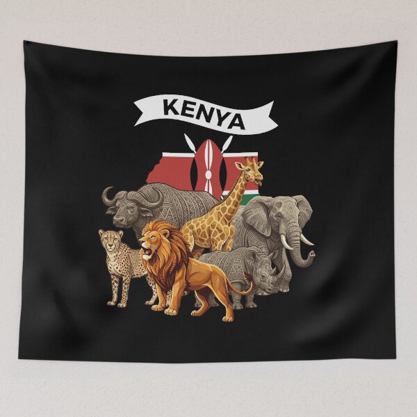 Item preview, Kenya Savannah - Kenyan flag designed and sold by Wolagno.