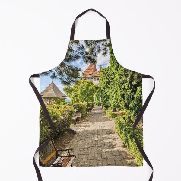 Item preview, Historic Castle Garden Pathway with Wooden Bench designed and sold by Rogi74.