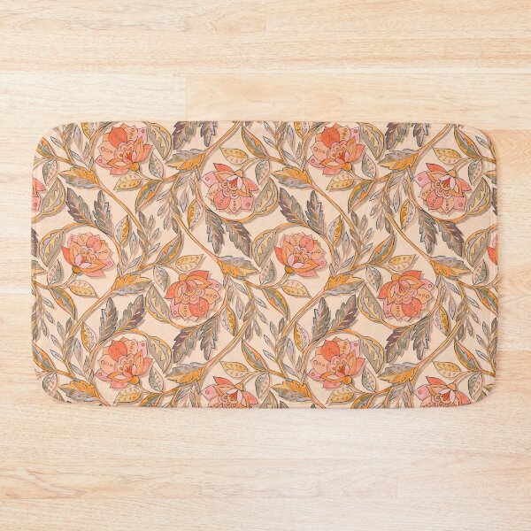 Item preview, Autumn Boho Chintz Floral in Soft Peach designed and sold by micklyn.