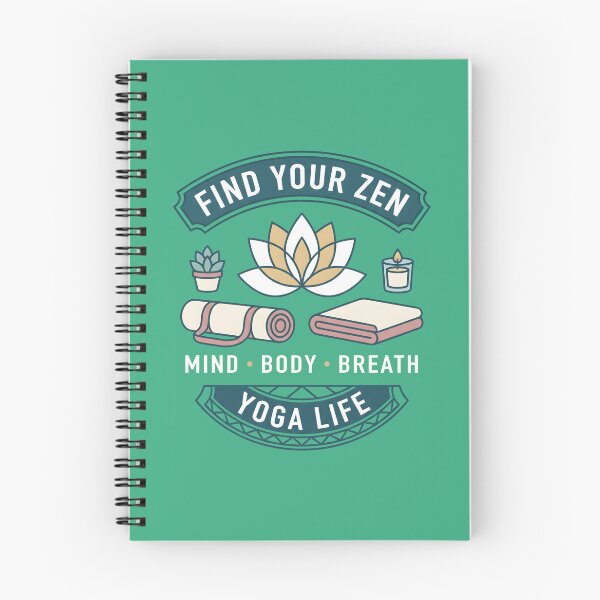 Item preview, "Find your Zen." Yoga, lotus flower, and meditation. designed and sold by MyHappyArtShop.