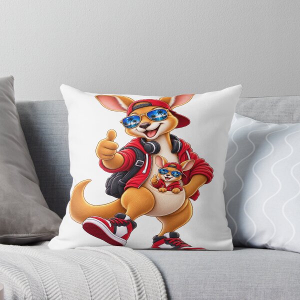 Item preview, Cool Kangaroo Vibes – Funny Kangaroo with Mini Me designed and sold by Genzfirevibes.