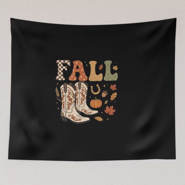 Item preview, Fall Boots and Pumpkin Motif designed and sold by Tee Studio.