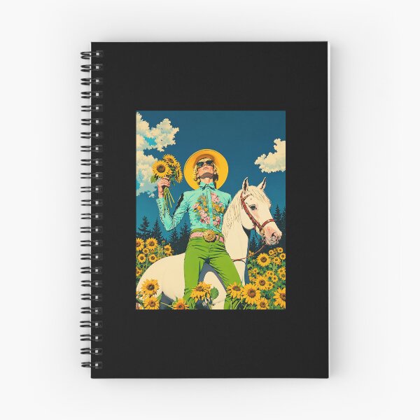 Item preview, Sunflower Cowgirl – Retro Western Horse Girl designed and sold by ANIARTONLINE.