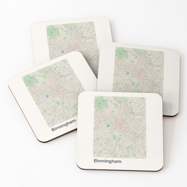 Item preview, Birmingham Minimalistic Map Art designed and sold by MapsNerd.