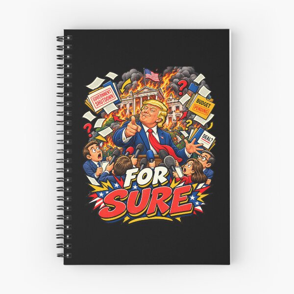 Item preview, Trump Government Shutdown Burning White House Satire designed and sold by Retro Whiskers.