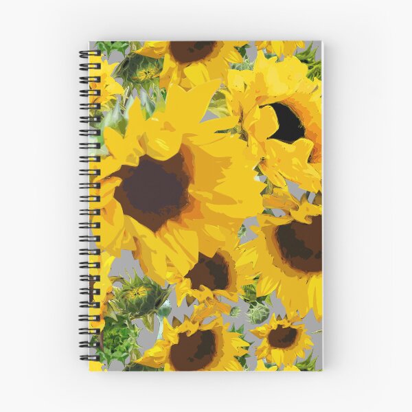 Item preview, Golden Sunflowers Halfdrop on Grey a0a0a0 designed and sold by Art in My Loft.