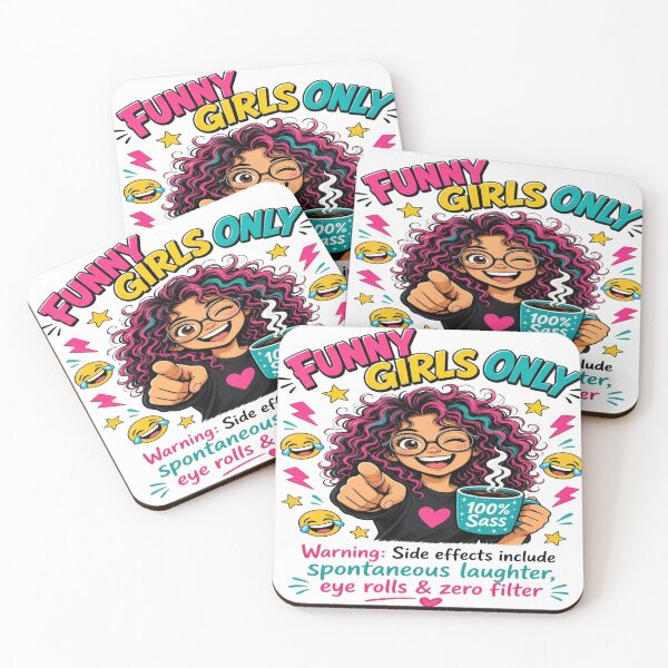Item preview, Funny Girls Only 100 Percent Sass - Funny Women Graphic designed and sold by Sushikidsntoddlers.