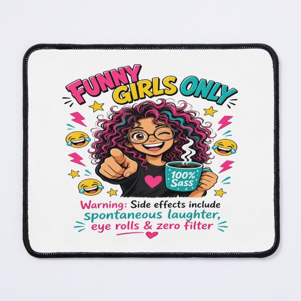 Item preview, Funny Girls Only 100 Percent Sass - Funny Women Graphic designed and sold by Sushikidsntoddlers.